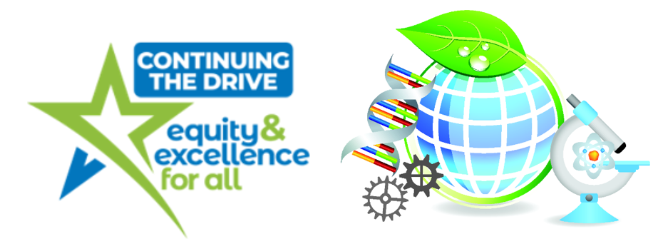 NPS Science Logo - Equity & Excellence - Science World